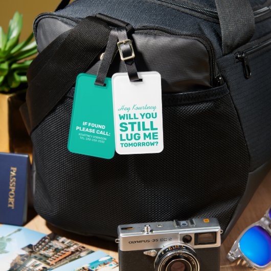 まだおもしろい私を引っ張ってくれないか | Mint Travel ラゲッジタグ (正面&裏面)