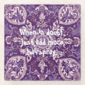 まだおもしろい美容師エレガントへのクリスマスプレゼント ガラスコースター (正面)