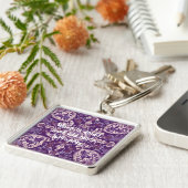 まだおもしろい美容師エレガントへのクリスマスプレゼント キーホルダー (側面)