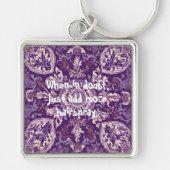 まだおもしろい美容師エレガントへのクリスマスプレゼント キーホルダー (正面)