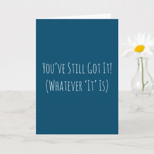 まだおもしろい誕生日が得ある カード (小さな植物)