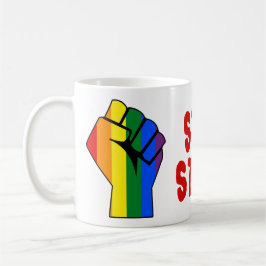 まだここに(LGBTゲイレズビアントランスジェンダー) コーヒーマグカップ