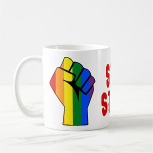 まだここに(LGBTゲイレズビアントランスジェンダー) コーヒーマグカップ