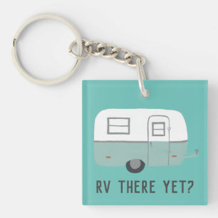 まだそこのRVか。 ヴィンテージのキャンピングカートレーラー キーホルダー