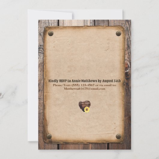 まだだ！ひまわり黄金記念日 招待状 (裏面)