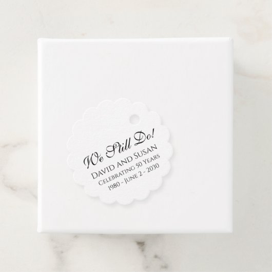 まだだ!アニバーサリーパーティーの好意ラベル フェイバータグ (インサイチュ)