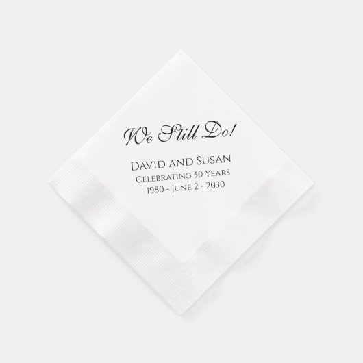 まだだ！アニバーサリーパーティーペーパーナプキン 縁ありカクテルナプキン (角)