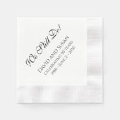 まだだ！アニバーサリーパーティーペーパーナプキン 縁ありカクテルナプキン (正面)