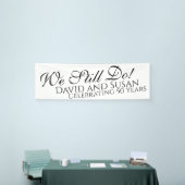 まだだ！記念日パーティーバナー 横断幕 (トレードショー)