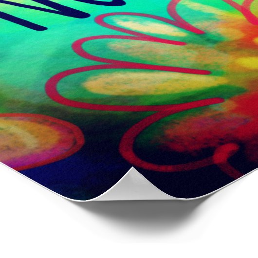 まだの引用文インスパイアの感性を知らない ポスター (角)