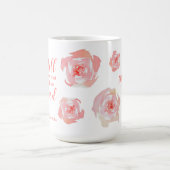 まだの手のカスタム水の色を絵を描知っている コーヒーマグカップ (中央)