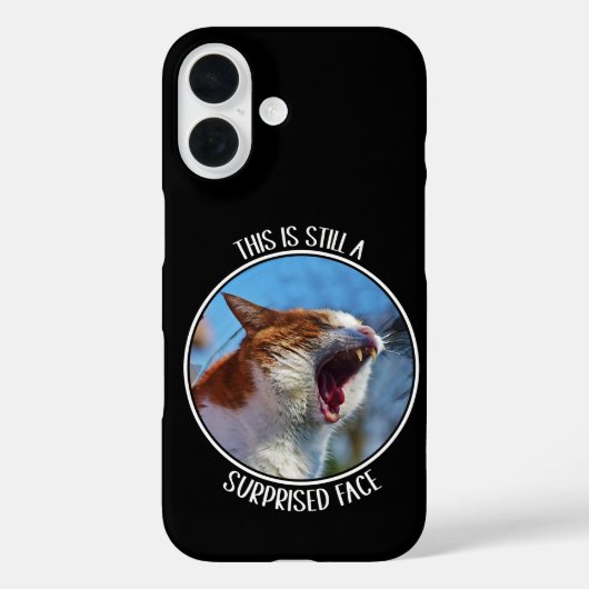 まだびっくりするかわいいおもしろい猫ミーム Case-Mate iPhoneケース (裏面)