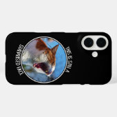 まだびっくりするかわいいおもしろい猫ミーム Case-Mate iPhoneケース (裏面 (横))