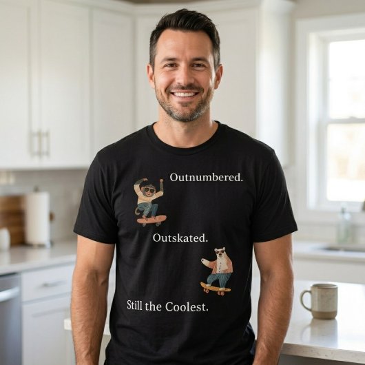 まだまだ最強 おもしろパパ スケーターTシャツ Tシャツ
