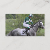 まだらにされた灰色の競走馬の名刺 名刺 (裏面)
