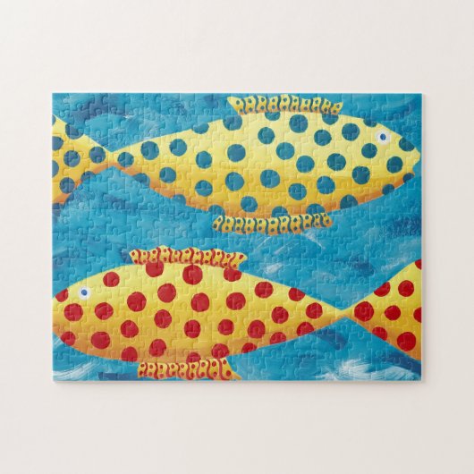 まだらの魚の絵 ジグソーパズル (横)