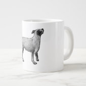 まだら模様の空見犬 ジャンボコーヒーマグカップ (正面右)