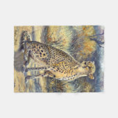 「まだら狩り」毛布 フリースブランケット (正面(横))