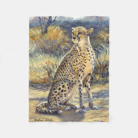 「まだら狩り」毛布 フリースブランケット (正面)