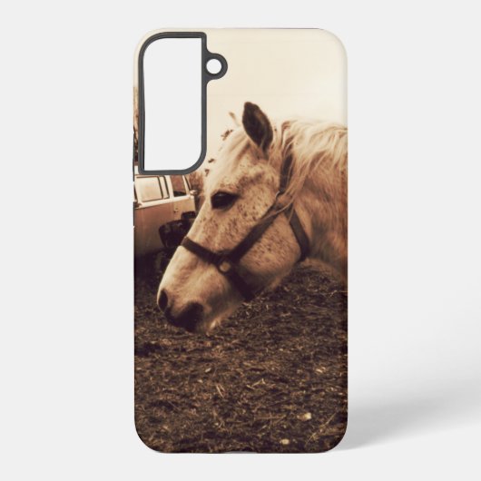 まだら馬とバス SAMSUNG GALAXYケース (裏面)