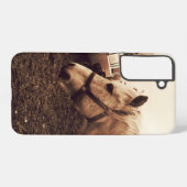 まだら馬とバス SAMSUNG GALAXYケース (裏面横)
