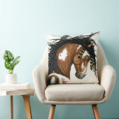 まだら馬の馬の西部の枕 クッション (椅子)