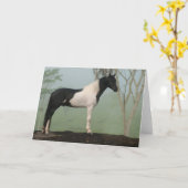 まだら馬の馬 カード (黄色い花)