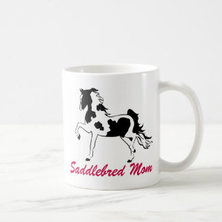 まだら馬のSaddlebredのお母さん コーヒーマグカップ