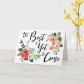 まだカードが最高の届いて来いる カード (黄色い花)