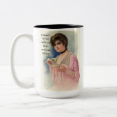 まだコーヒーを飲んでないから殺すわけにはいかない ツートーンマグカップ (左)