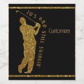 まだスイングインのゴルファー70から79 ワインラベル (シングルラベル)