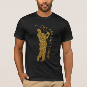 まだスイングインのゴルファー70から79 Tシャツ