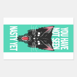 まだステッカーを見扱いにくていない 長方形シール