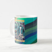 まだテープ派です巻き戻して コーヒーマグカップ (正面左)