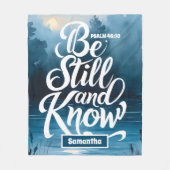 まだパーソナライズされたキリスト教を知っている フリースブランケット (正面)