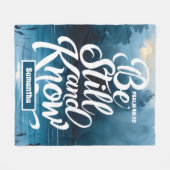 まだパーソナライズされたキリスト教を知っている フリースブランケット (正面(横))