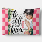 まだパーソナライズされたクリスチャンの女性を知っている アクセサリーポーチ (正面)