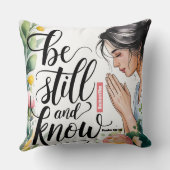 まだパーソナライズされたクリスチャンの女性を知っている クッション (裏面)