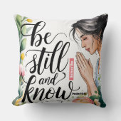 まだパーソナライズされたクリスチャンの女性を知っている クッション (正面)