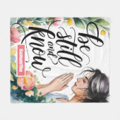 まだパーソナライズされたクリスチャンの女性を知っている フリースブランケット (正面(横))