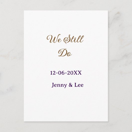 まだブラウンとピンクの名前と日付と年とボヘミアンのレトロな感じがします 案内ポストカード (正面)