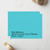 まだボックスと生活は判断しないターコイズカード ノートカード (正面/裏面インサイチュ)