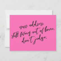 まだボックスに住んでホットピンクカードを判断しない