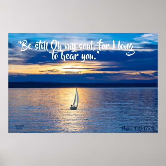 まだボートで海マットポスター ポスター (正面)