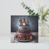 まだロッキング、おもしろい高齢者誕生祝い 招待状 (スタンド正面)