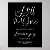 まだ一結婚周年記念の歓迎サイン ポスター (正面)