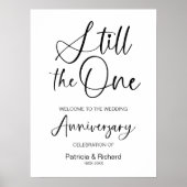 まだ一結婚周年記念の歓迎サイン ポスター (正面)
