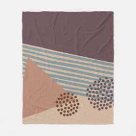 まだ世紀の半ばの抽象芸術 フリースブランケット