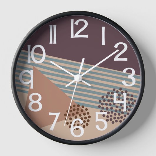 まだ世紀の半ばの抽象芸術 壁時計 (正面)