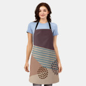 まだ世紀の半ばモダンの抽象芸術 エプロン (着用した状態)